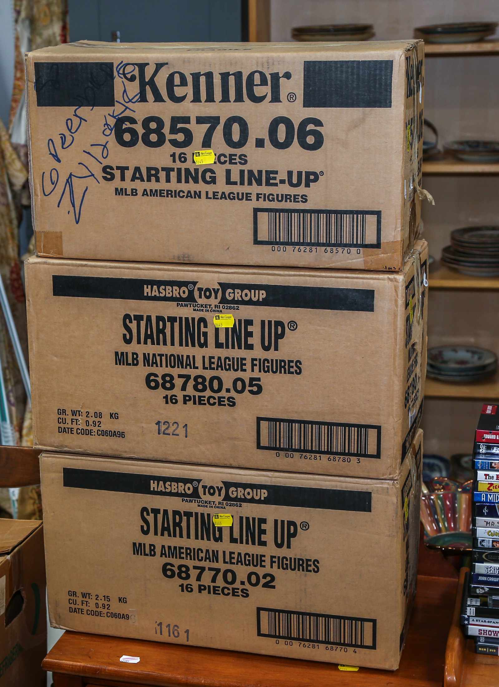 THREE BOXES OF STARTING LINE UP