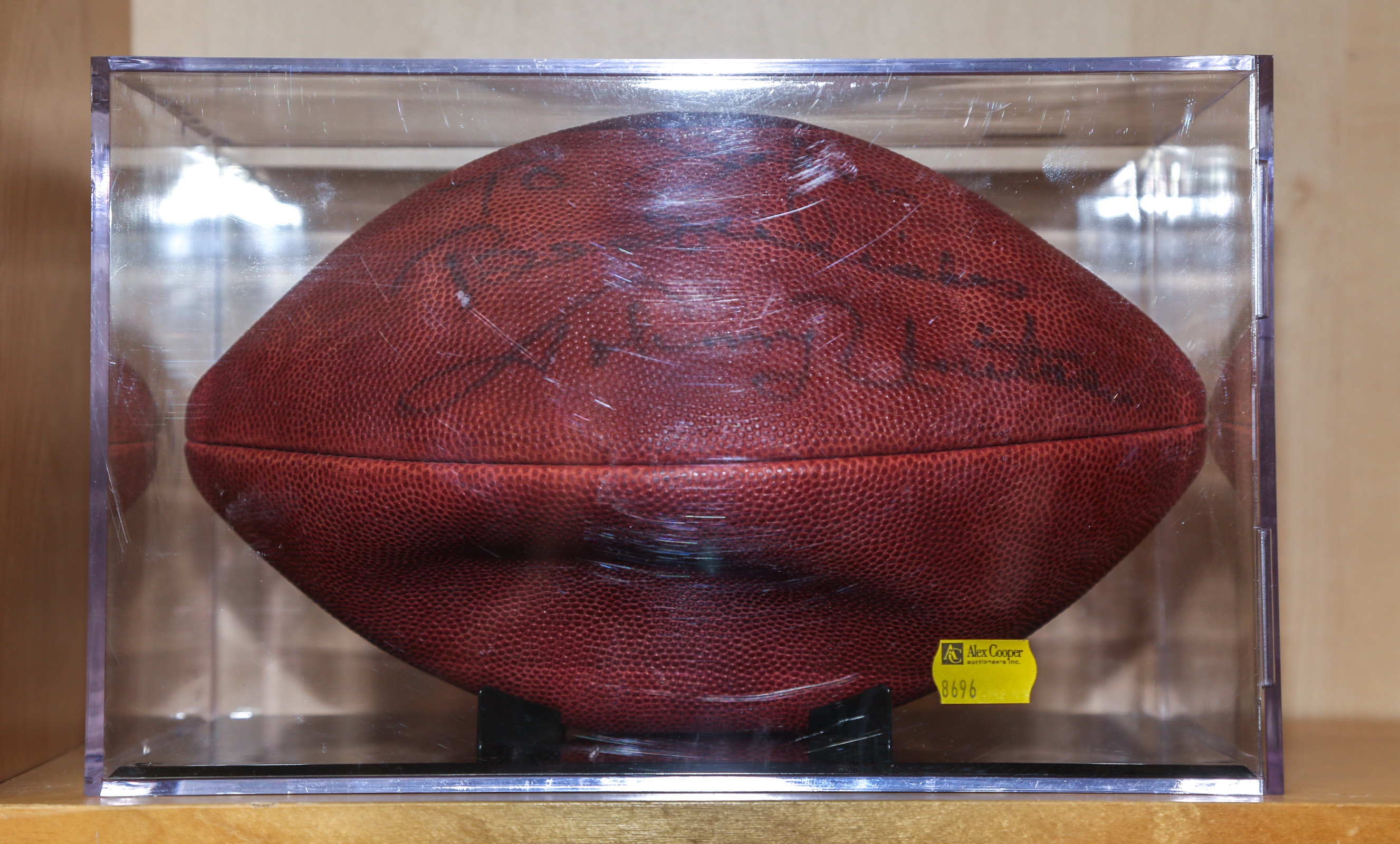 A WILSON OFFICIAL FOOTBALL SIGNED 3cb426