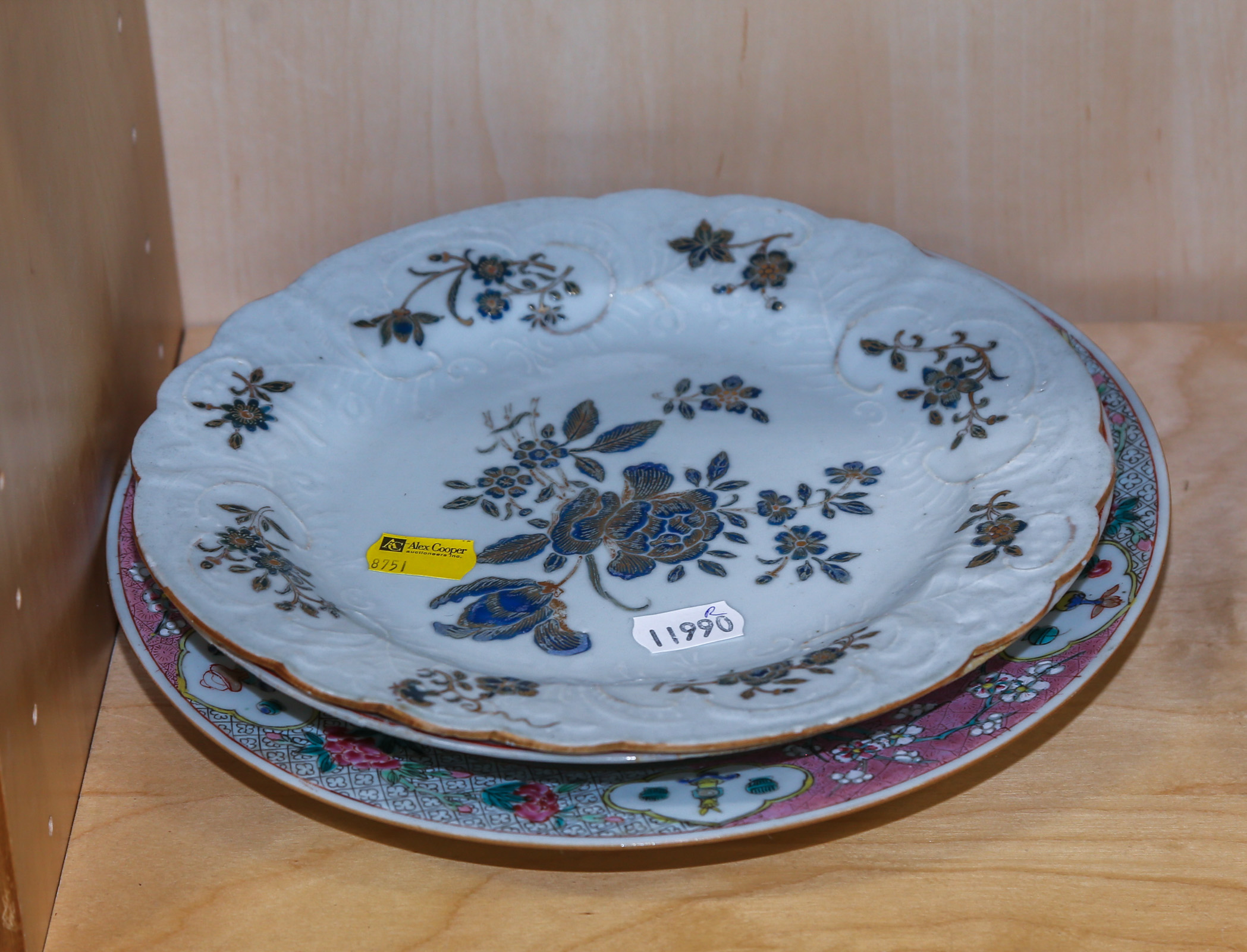 THREE CHINESE EXPORT WARE DISHES Comprising