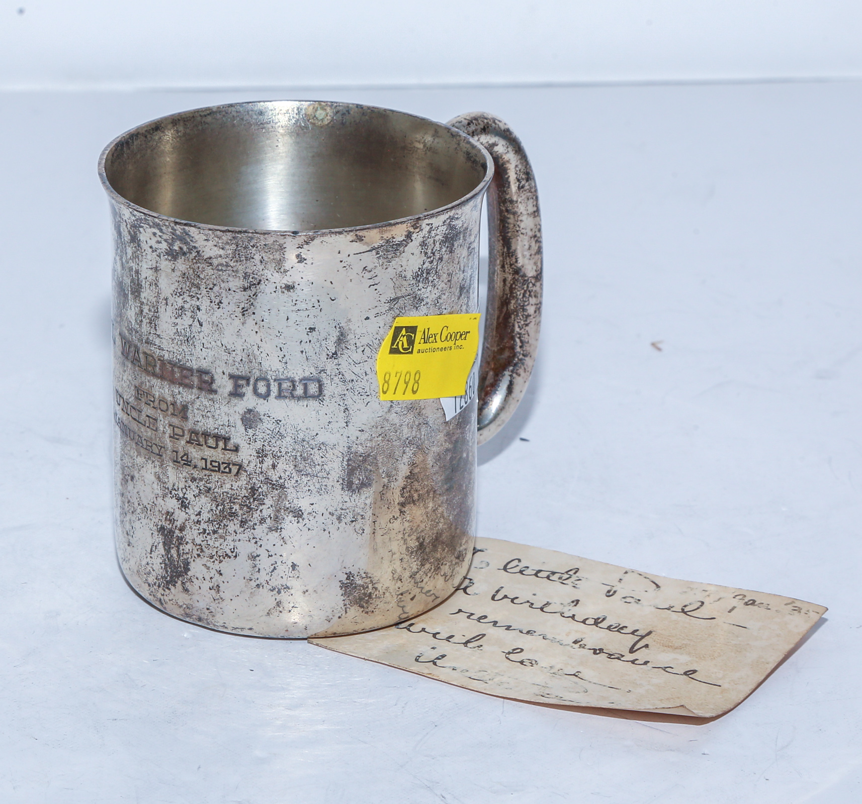 TOWLE STERLING BABY CUP Inscribed 3cb488