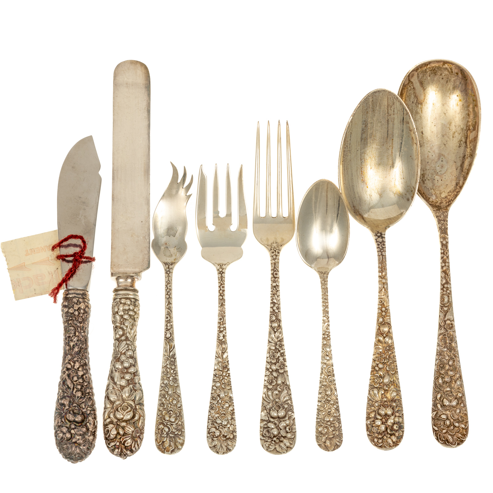 STIEFF STERLING "ROSE" FLATWARE