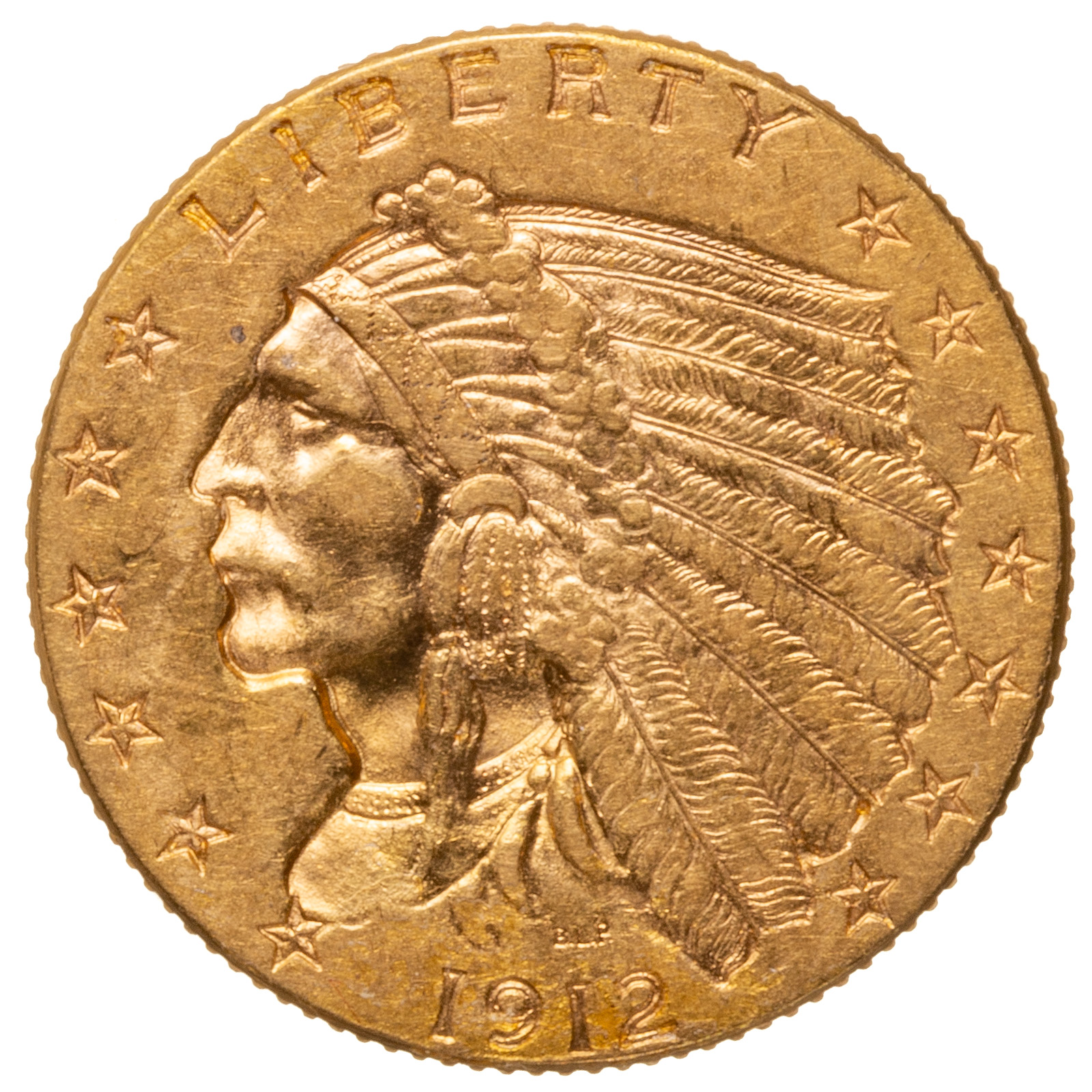 1912 INDIAN GOLD QUARTER EAGLE
