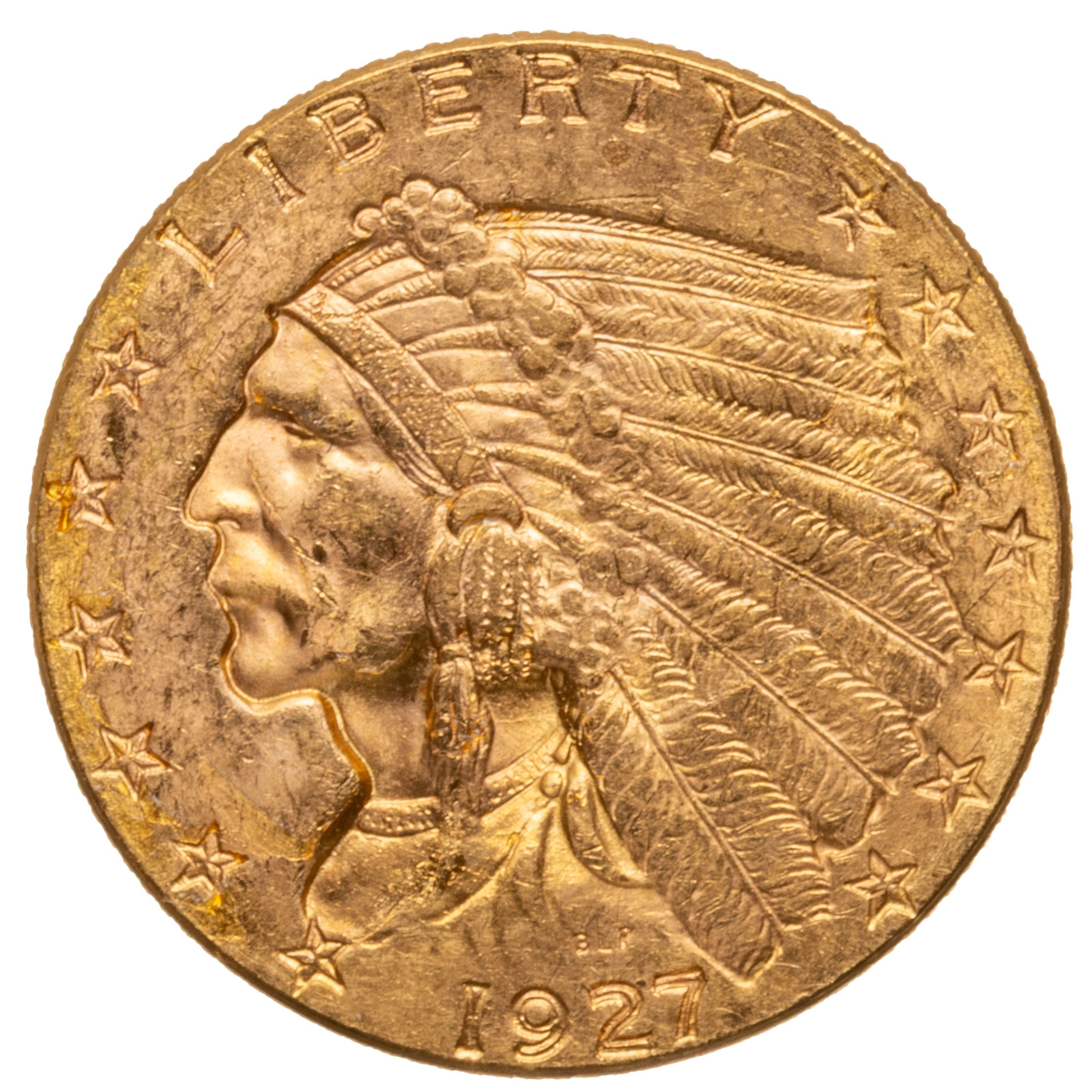 1927 INDIAN GOLD QUARTER EAGLE 3cb5d4