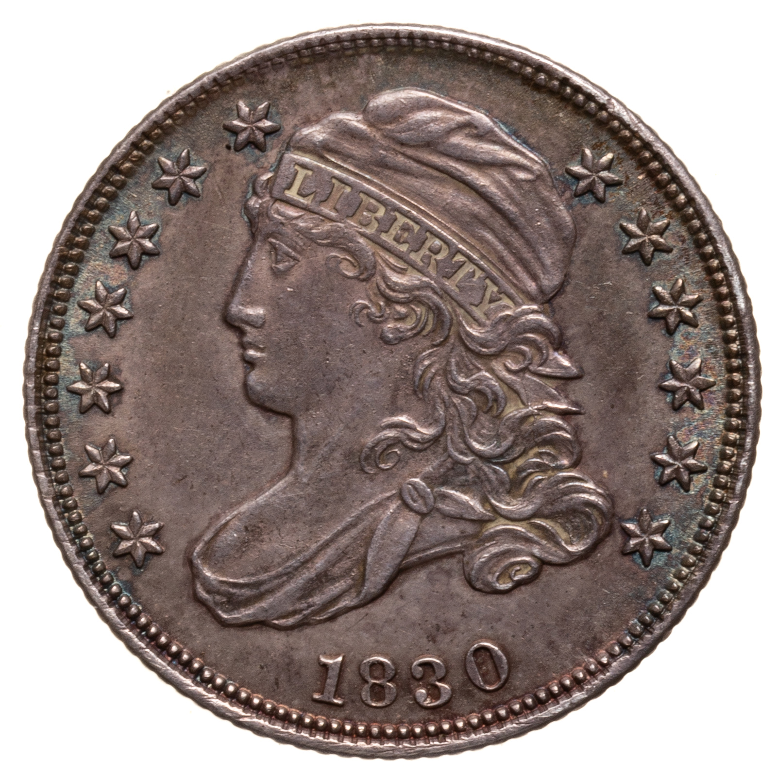 1830 BUST DIME, MEDIUM/LARGE 10C