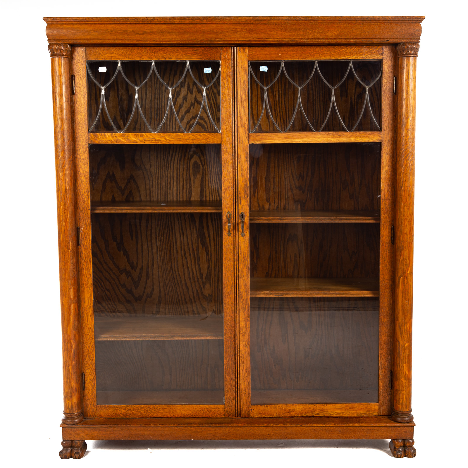 CLASSICAL STYLE OAK BOOKCASE Fourth 3cb602