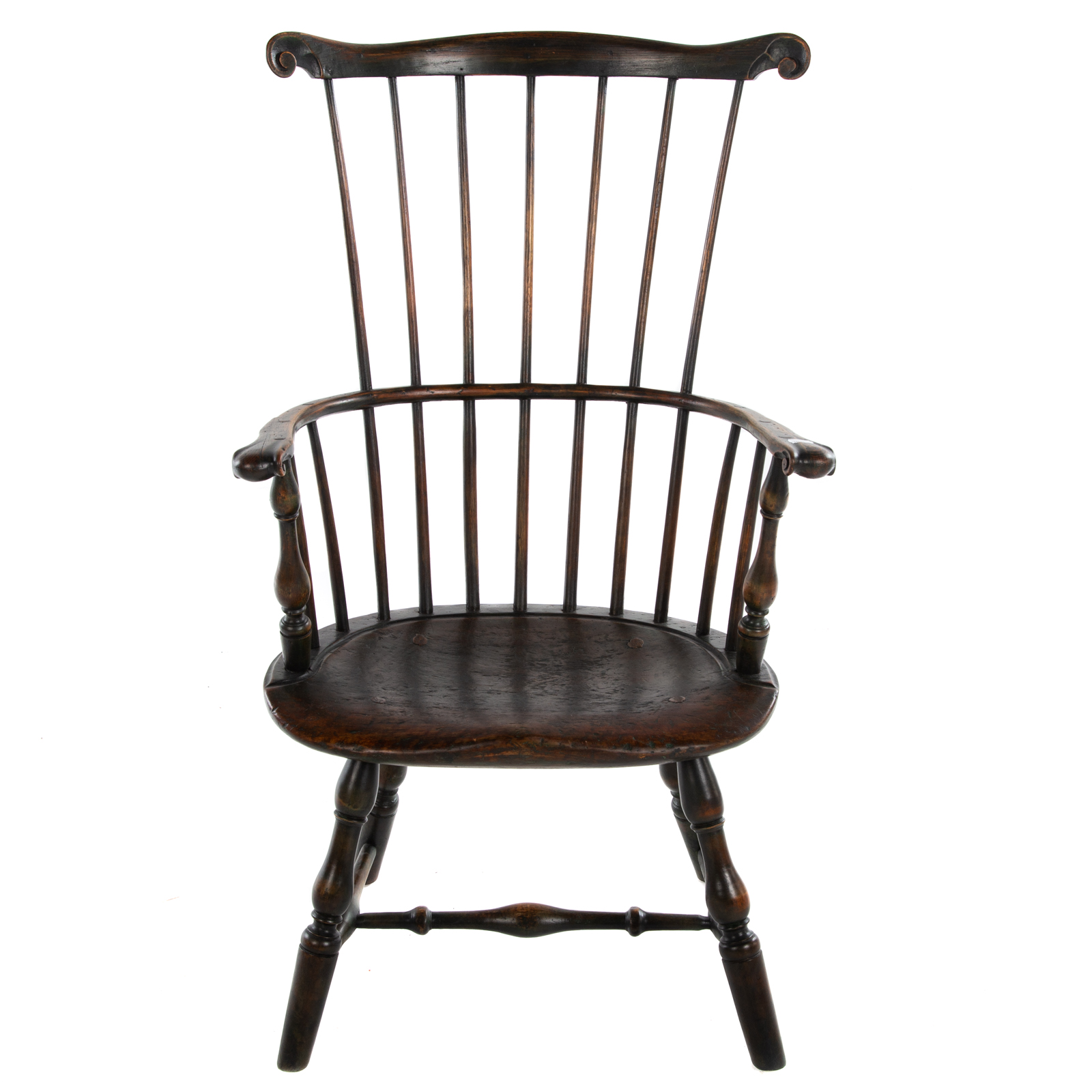 AMERICAN PAINTED COMB BACK WINDSOR CHAIR