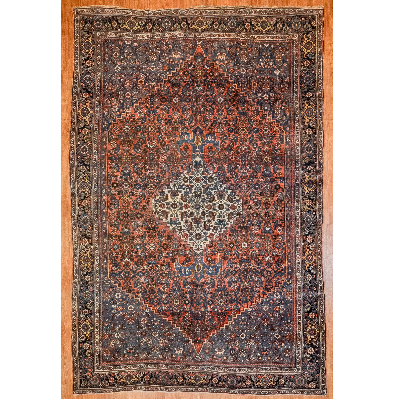 ANTIQUE BIJAR RUG PERSIA 7 4 3cb649