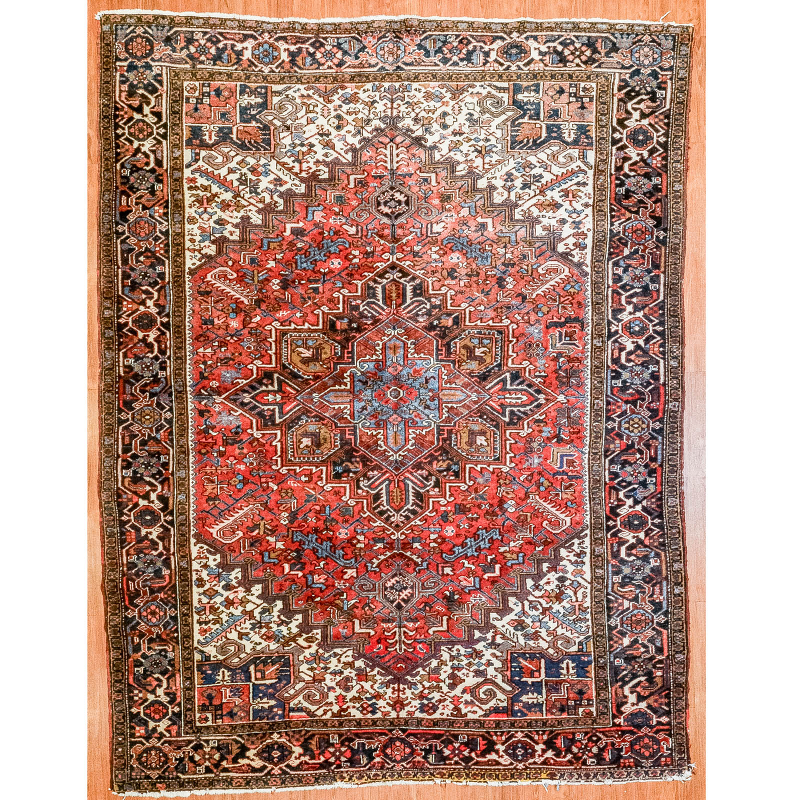 HERIZ RUG, PERSIA, 7.8 X 10.2 Third