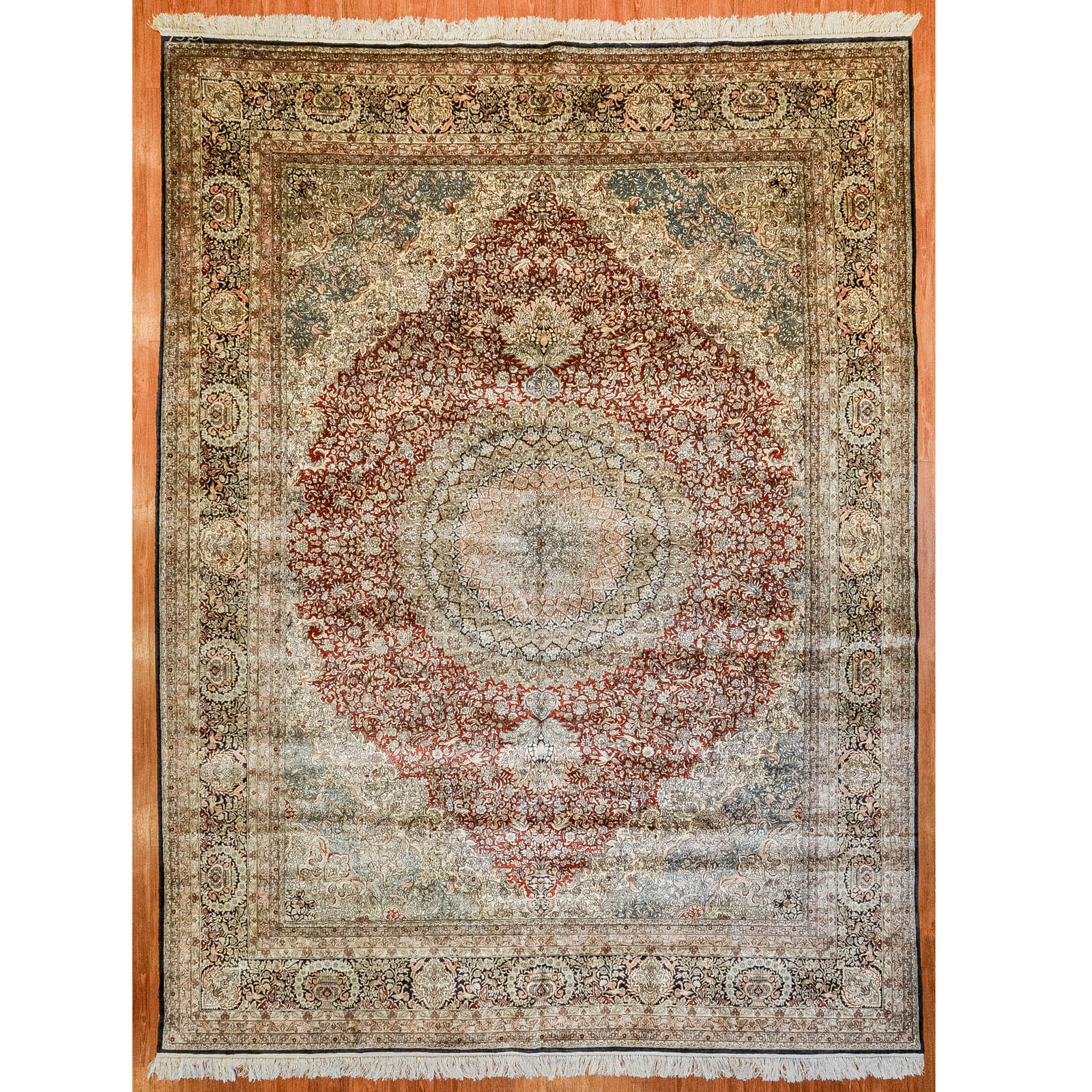 FINE SILK SINO-PERSIAN CARPET, CHINA,