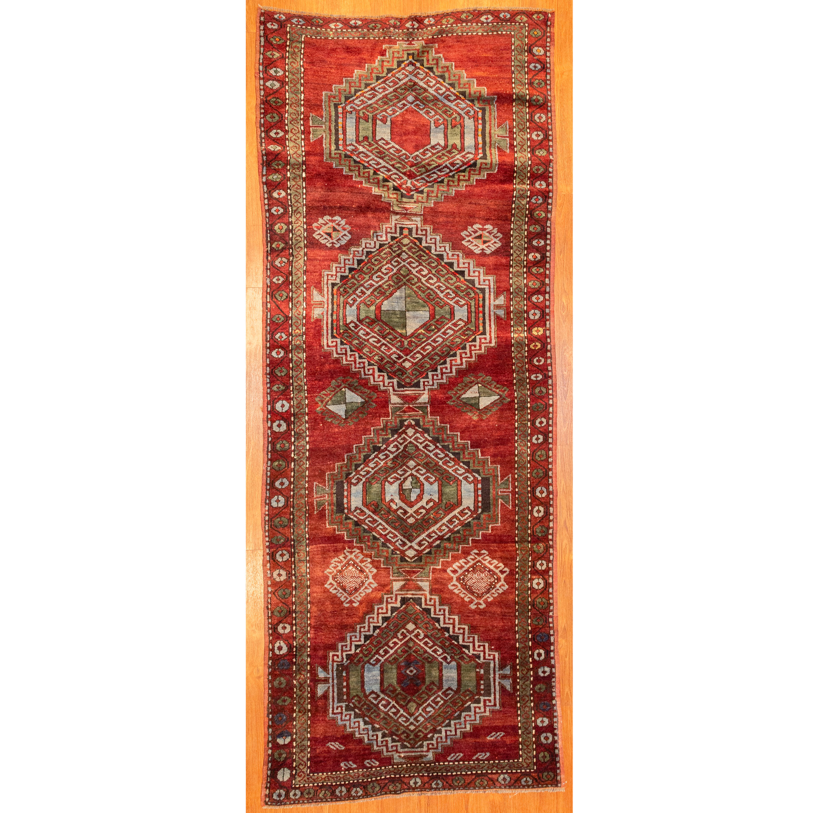 ANTIQUE KAZAK RUG CAUCASUS 3 9 3cb661