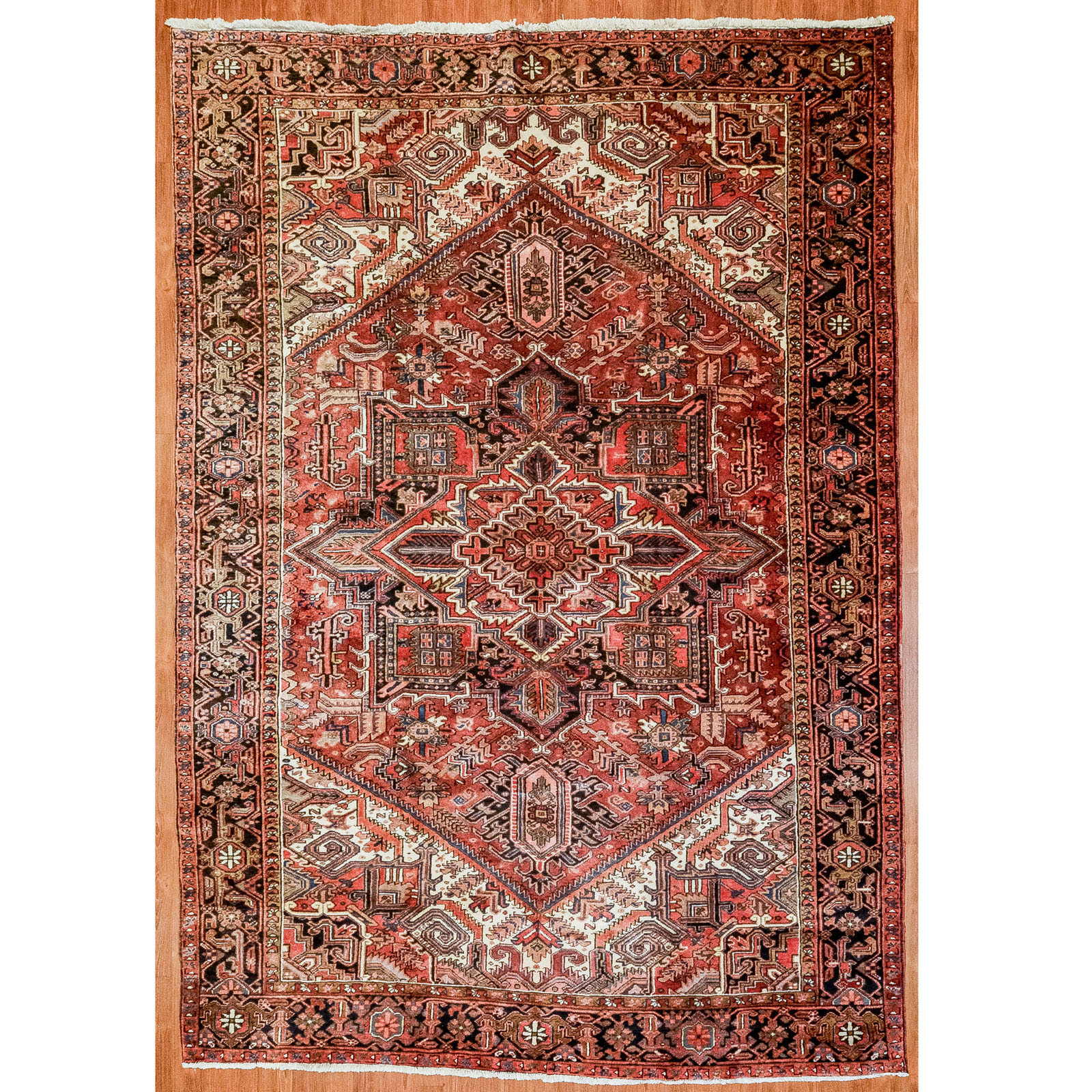 HERIZ RUG, PERSIA, 8 X 11.6 Third