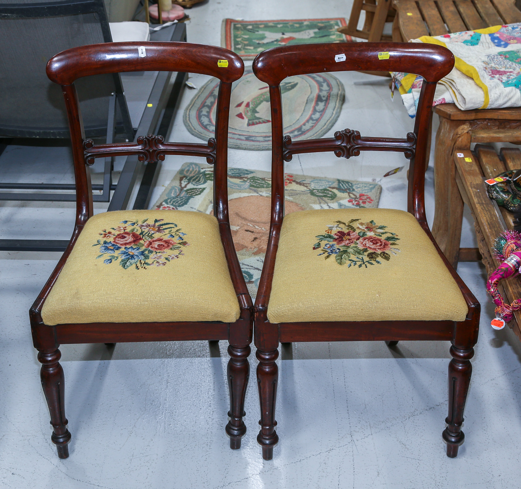 A PAIR OF AMERICAN CLASSICAL MAHOGANY