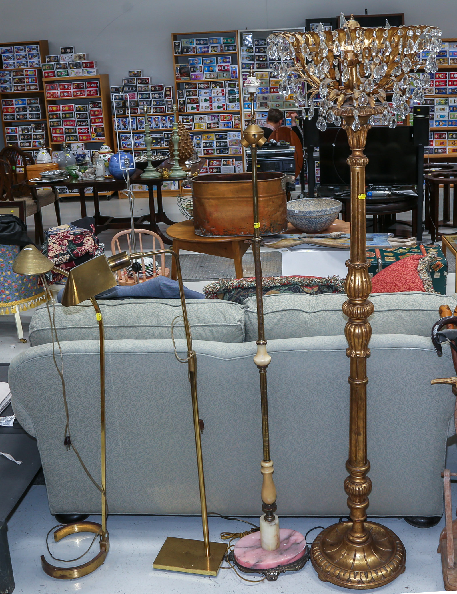 ASSORTED FLOOR LAMPS Including 3cb8cf