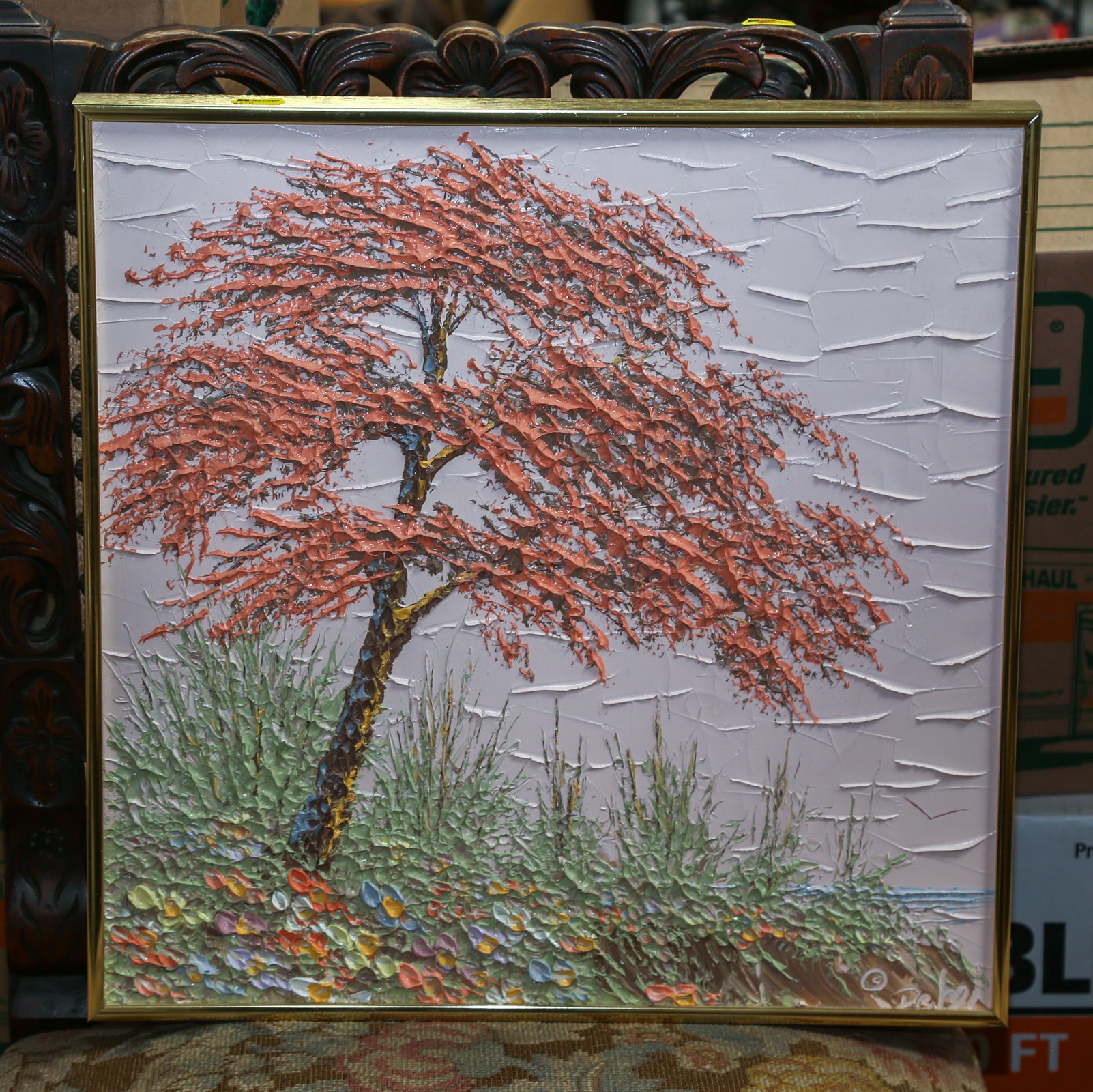 DEBI. TREE IN A LANDSCAPE, OIL