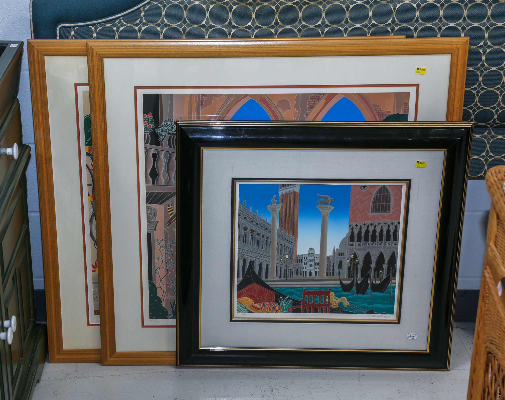 THREE MCKNIGHT PRINTS OF VENETIAN