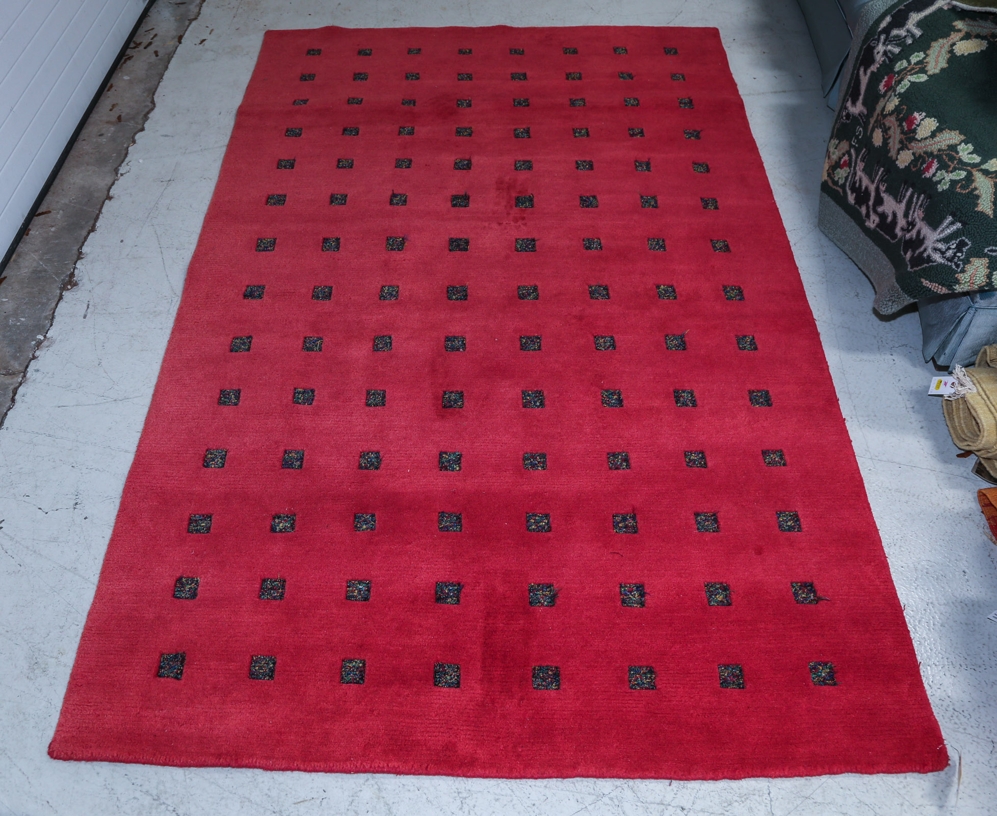 A GABBEH RUG, 8.1 X 5.2 Northwest