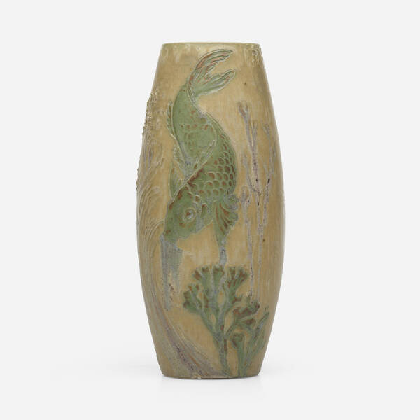 Paul Milet. Vase with carp and