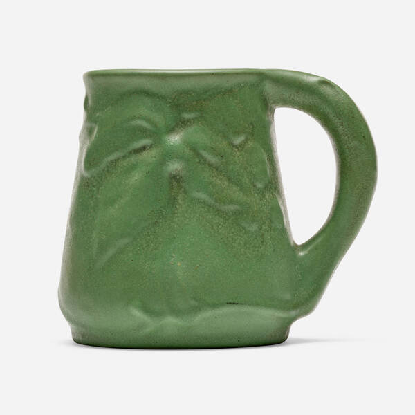 Valentien Pottery. Mug with palm trees.