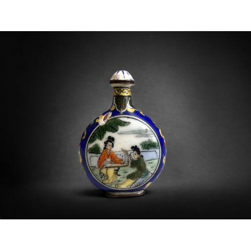 A Chinese hand painted enamels