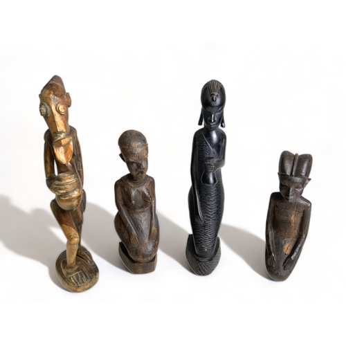 3 East African carved female seated 3c9525