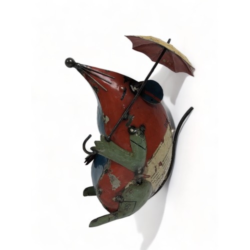 Decorative recycled Tin Mouse 3c9536