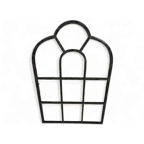 A Rustic Metal Leaded Glass Mirror 3c953d