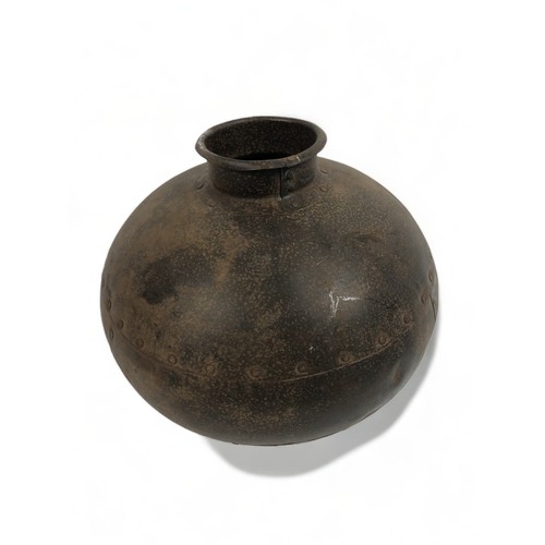 A Round Metal Water Pot