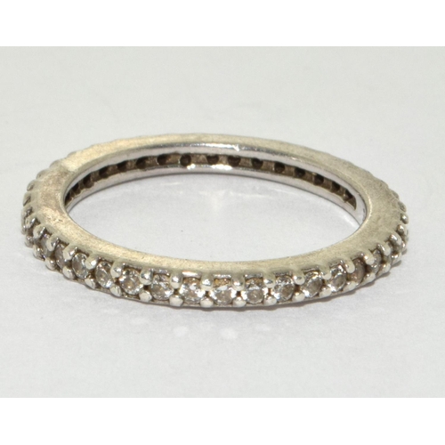 925 silver ladies eternity ring 3c955b