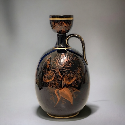 A 19TH CENTURY EBONY PORCELAIN 3c958b