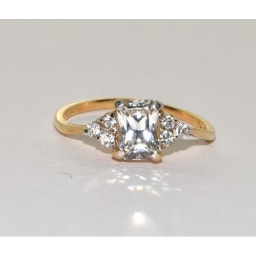 14ct gold ladies Quarts ring size 3c959f