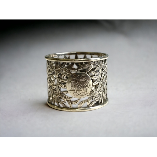 A reticulated Sterling Silver napkin