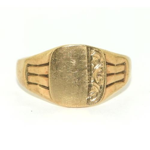 9ct gold mans signet ring size 3c95e7