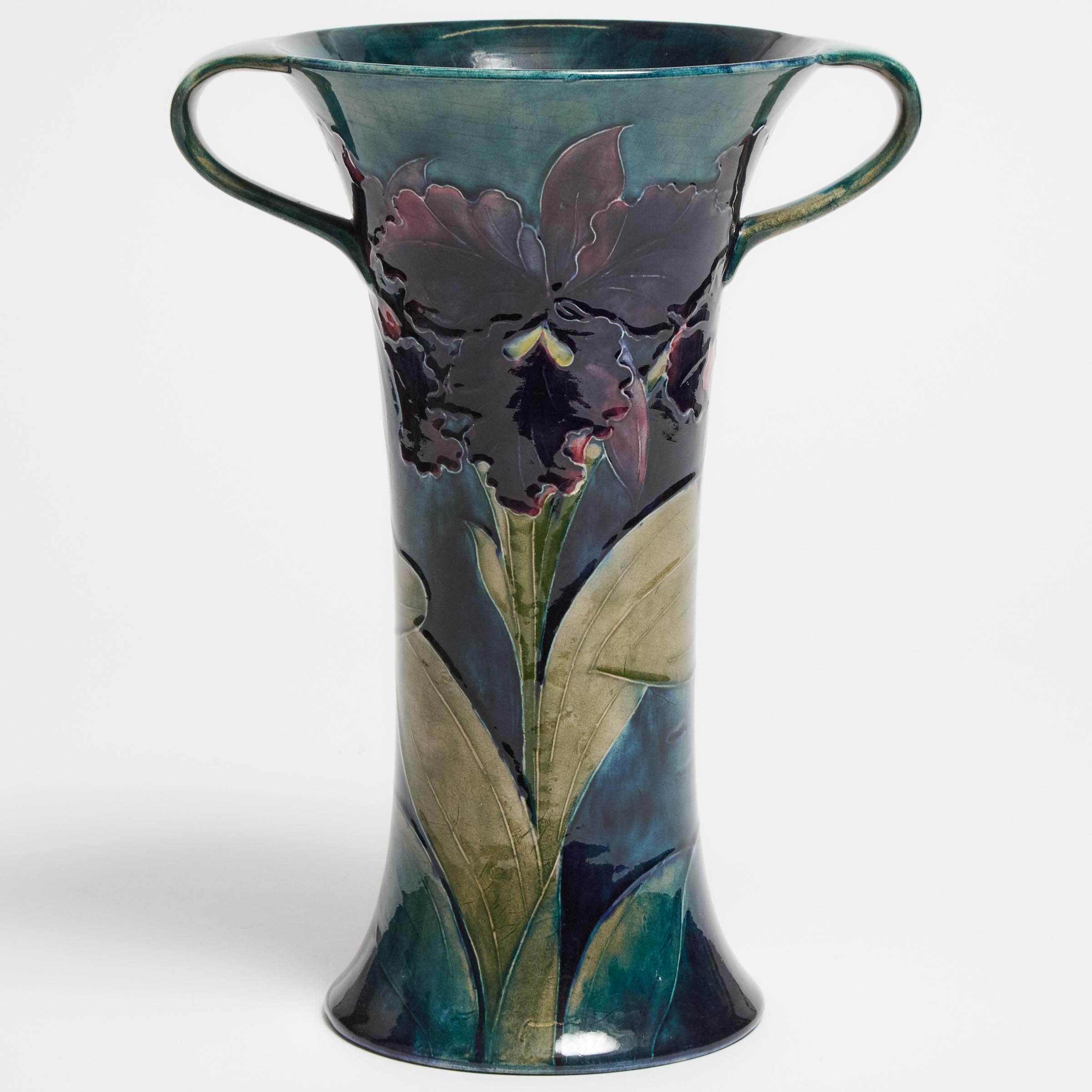 Moorcroft Orchids Two-Handled Vase,