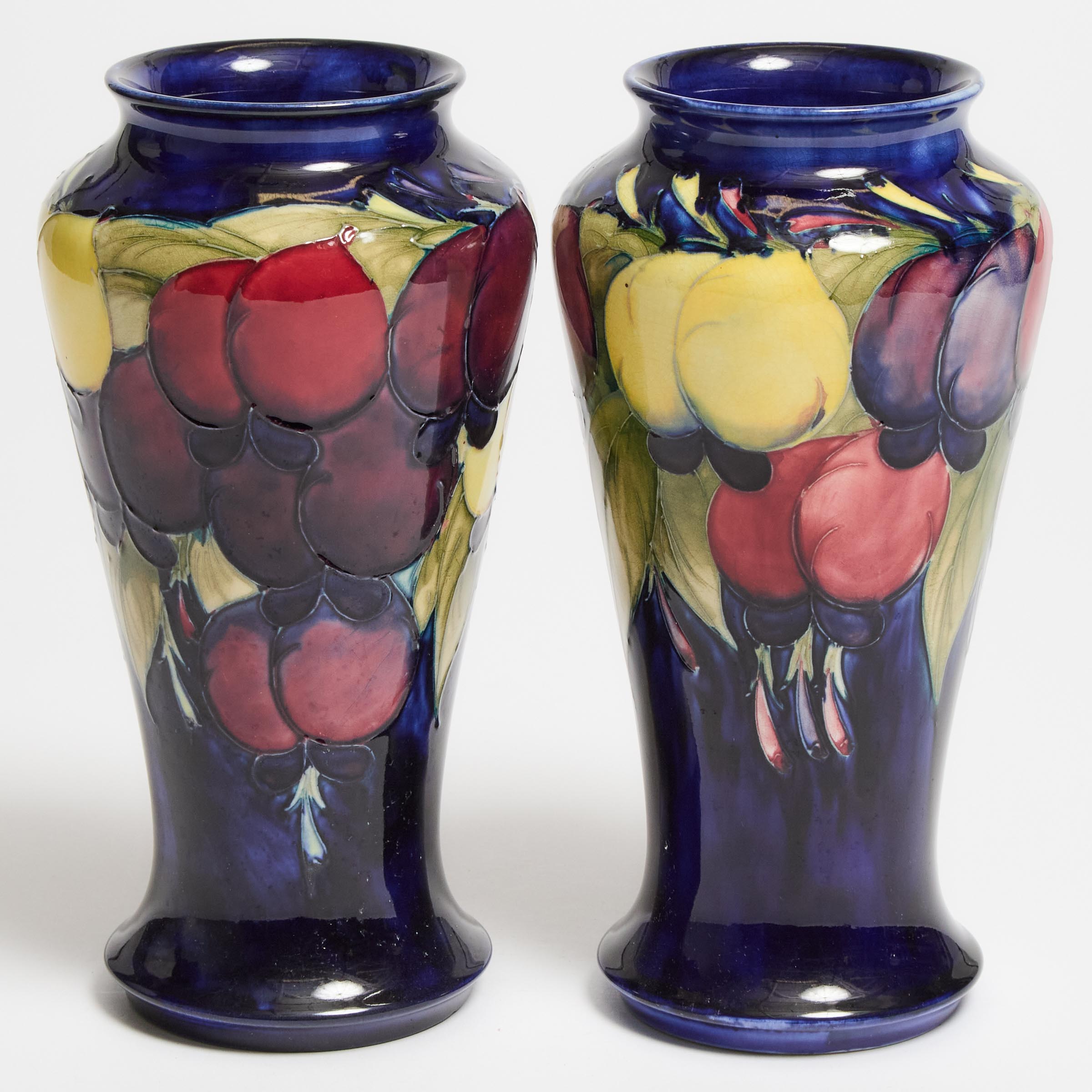 Pair of Moorcroft Wisteria Vases,