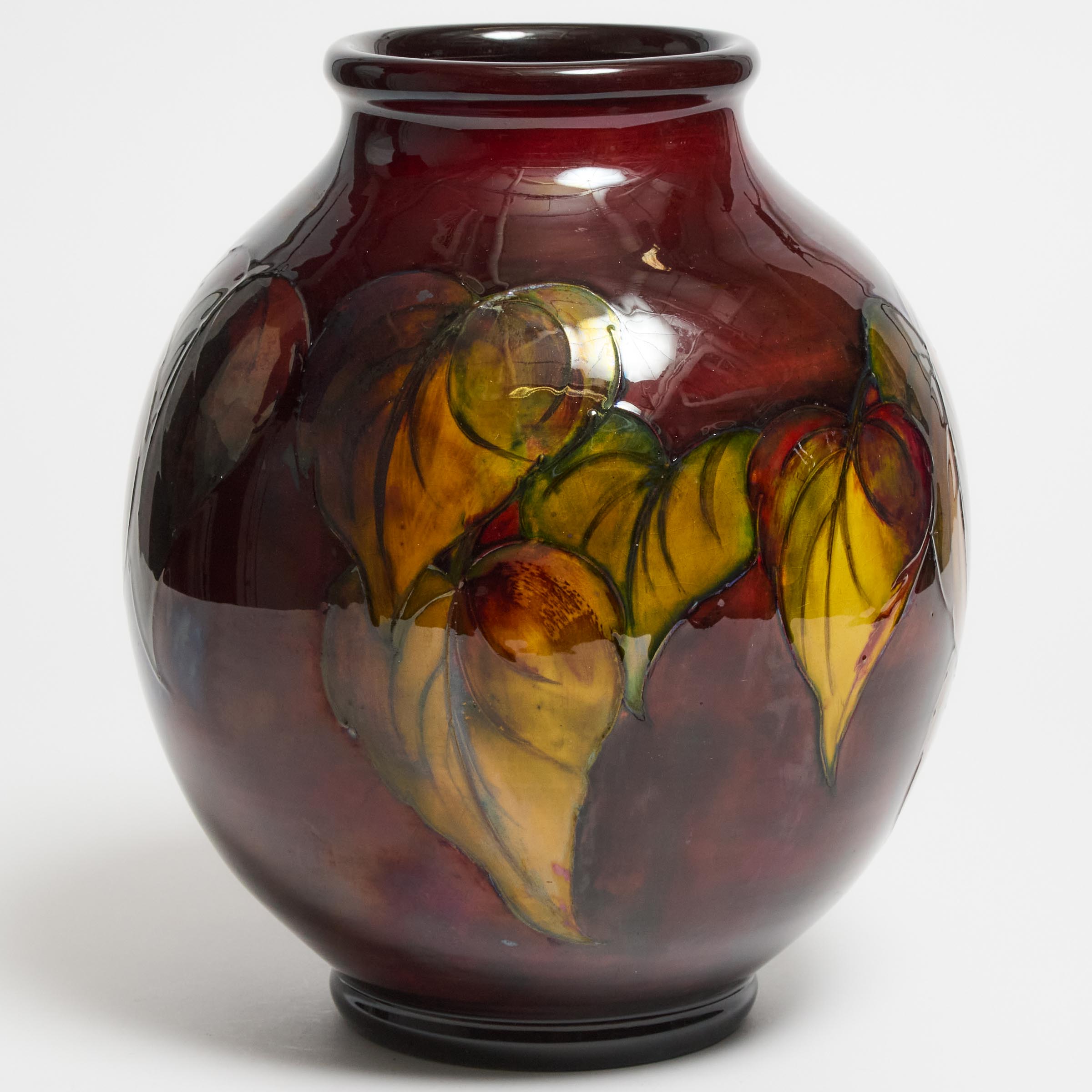 Moorcroft Flambé Autumn Poplar Leaves