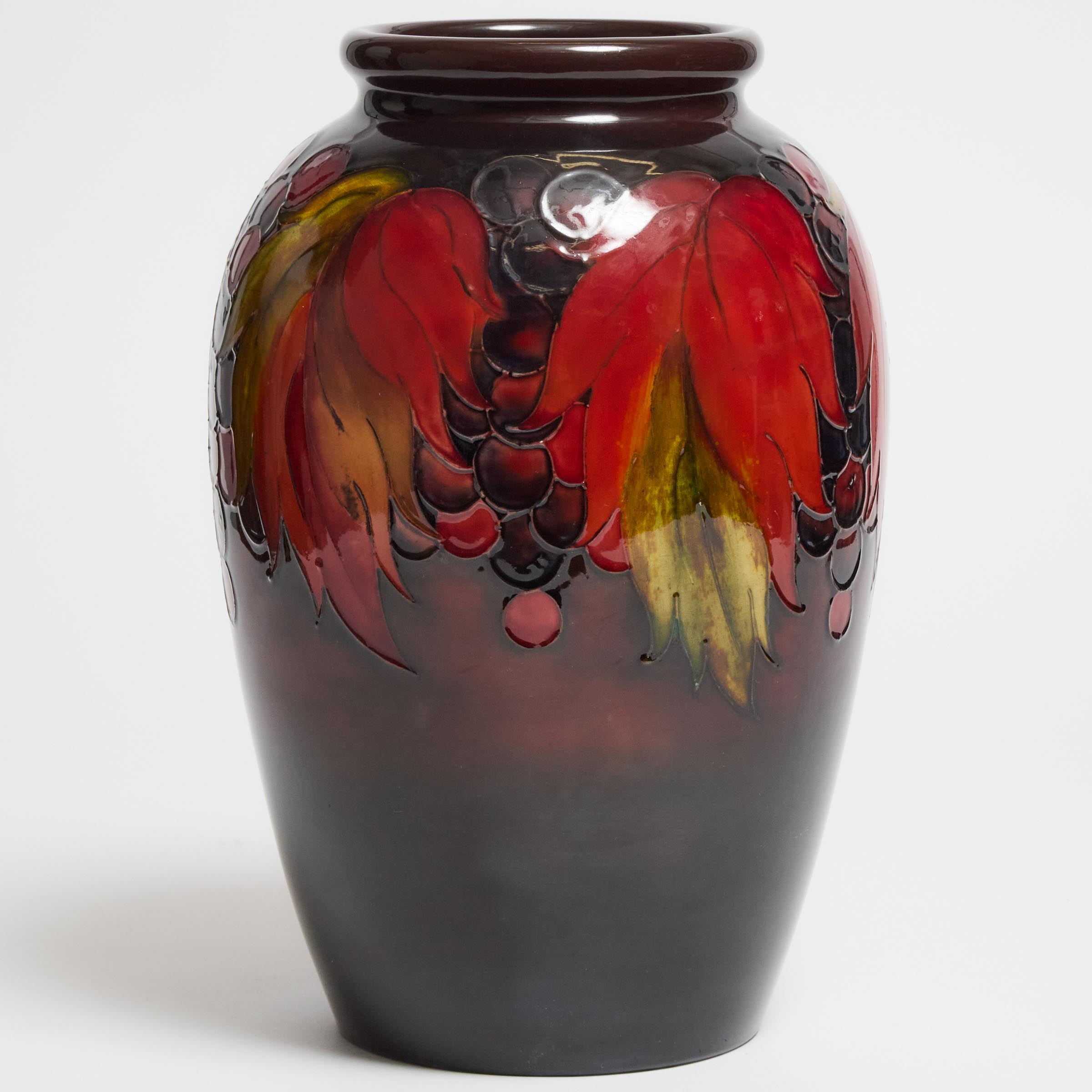 Moorcroft Flambé Grape and Leaf