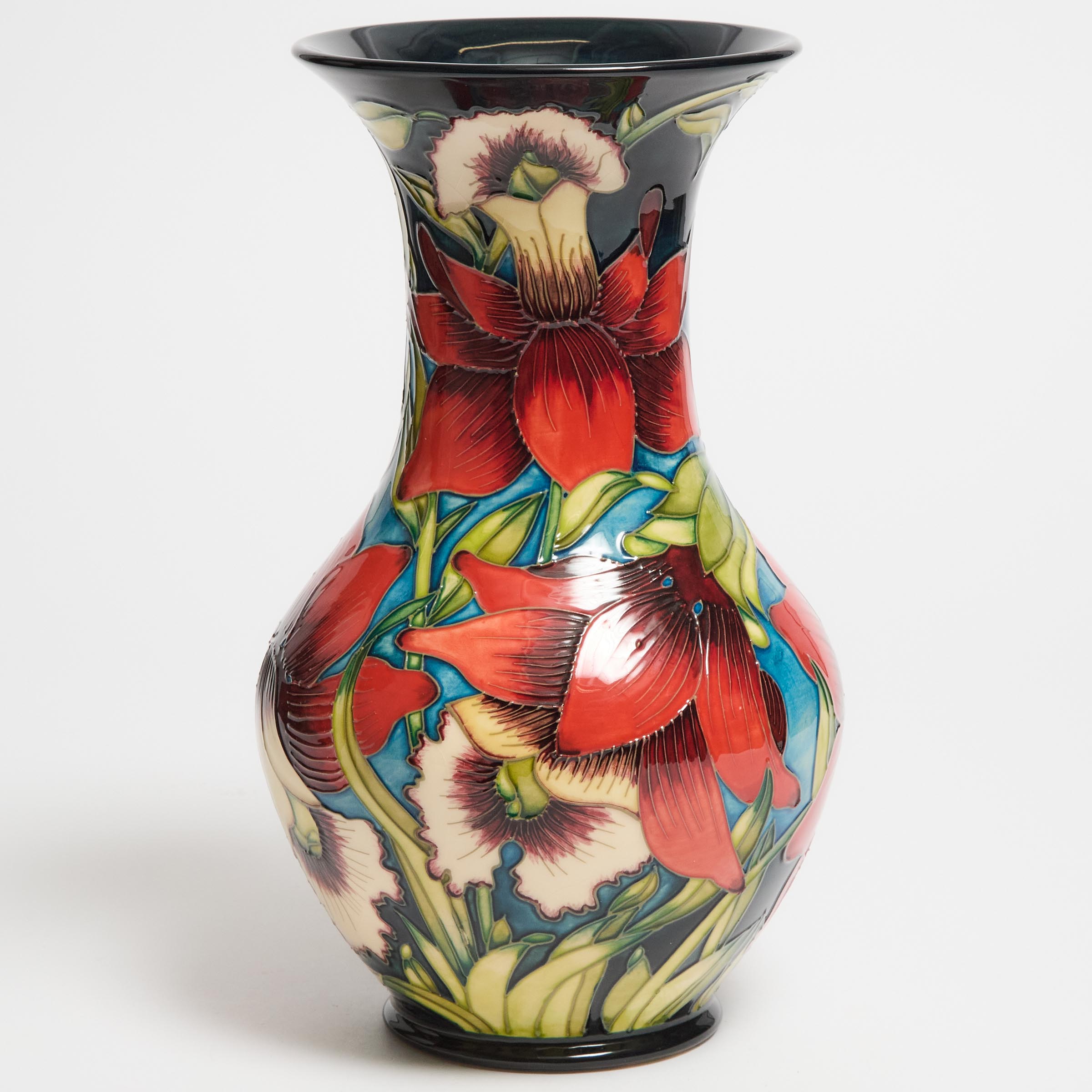 Moorcroft Fleur Rouge Vase Shirley 3c9674