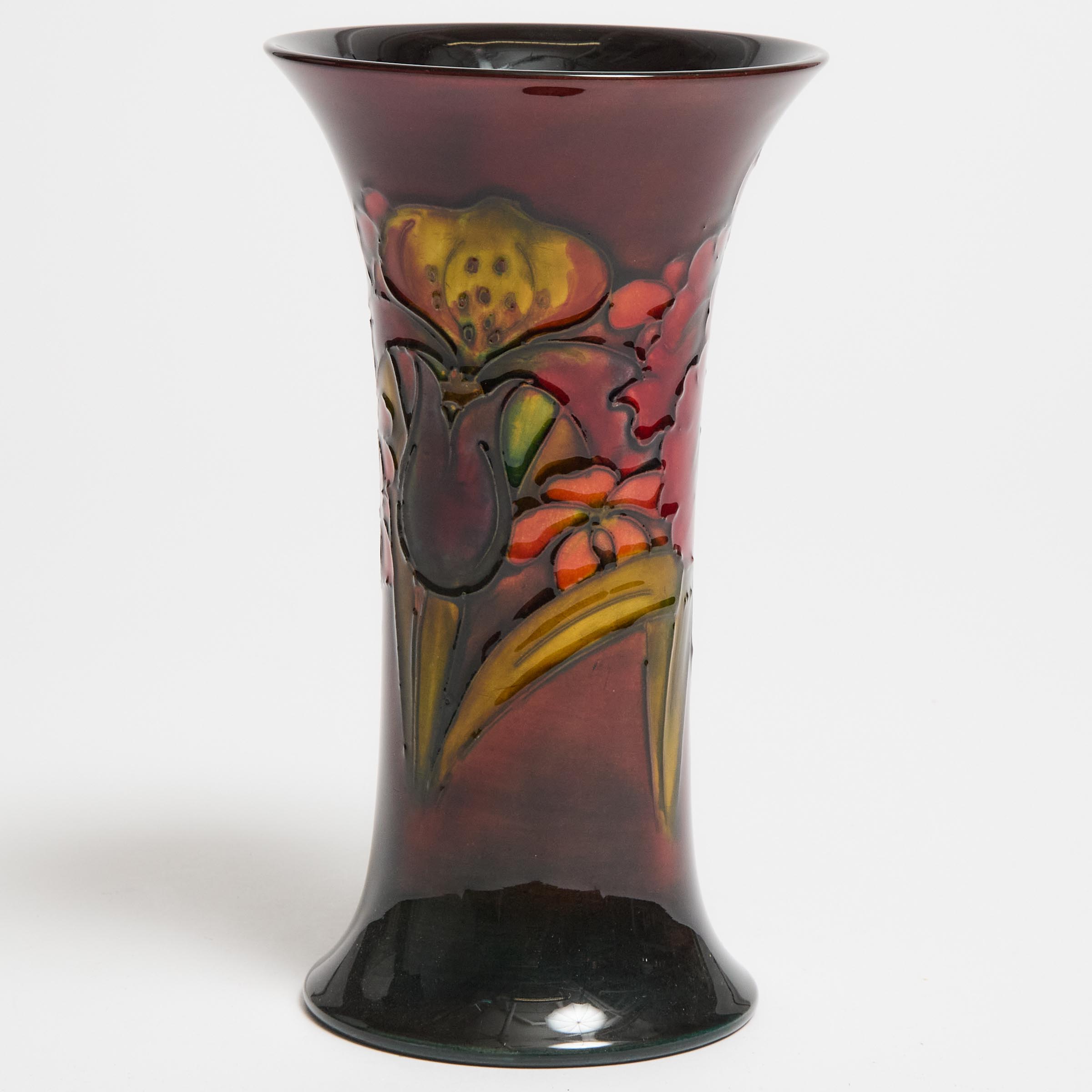 Moorcroft Flamb Orchids Vase  3c9681