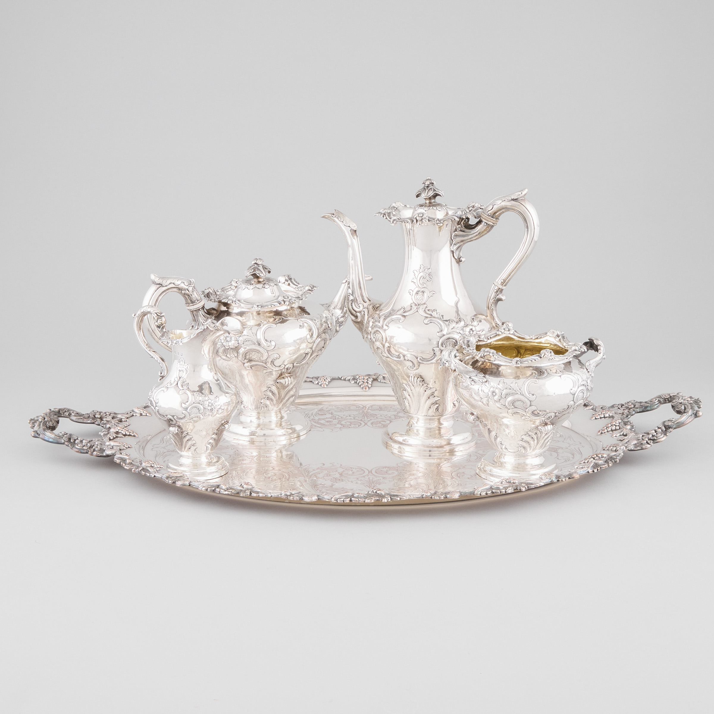 Victorian Scottish Silver Tea and