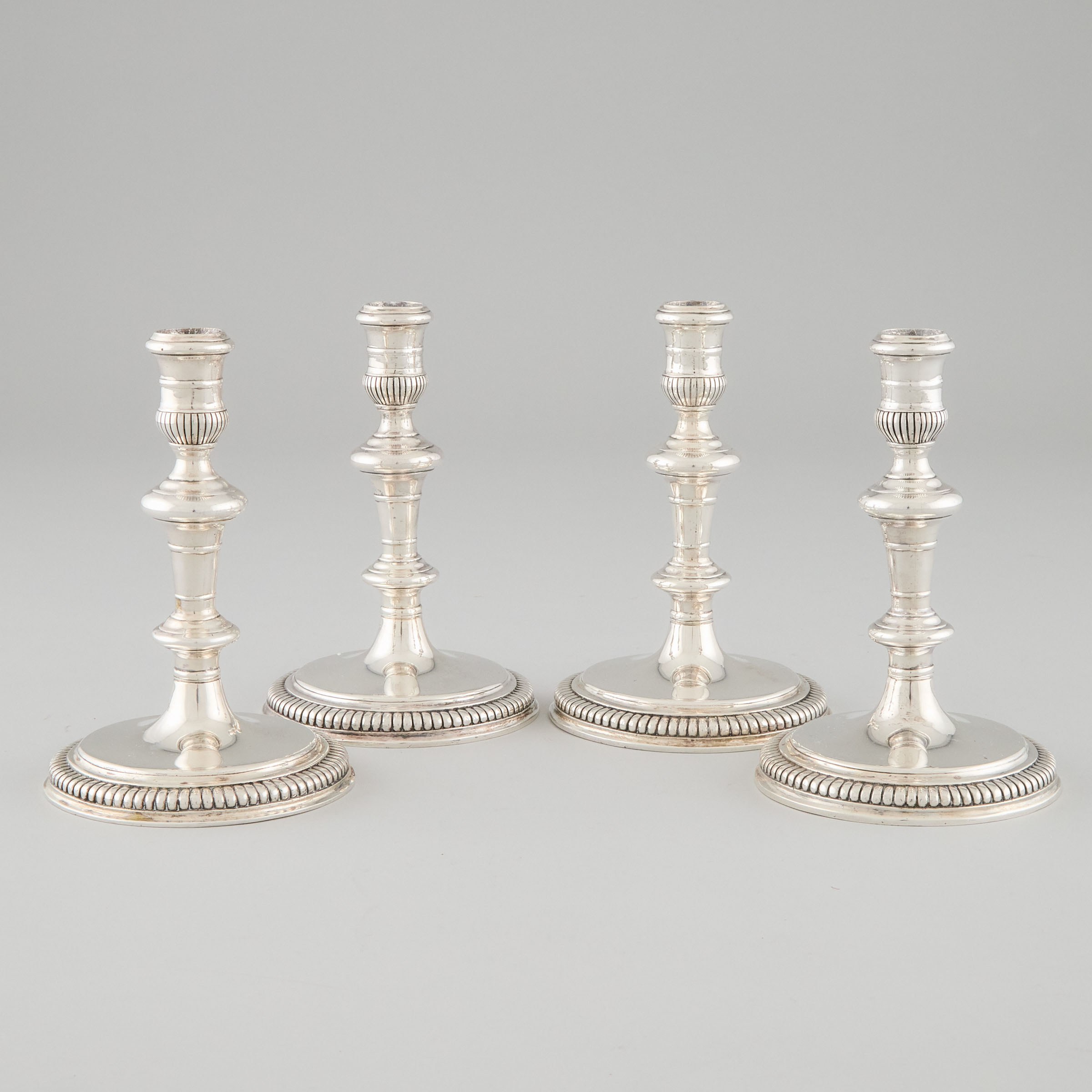 Set of Four American Silver Table
