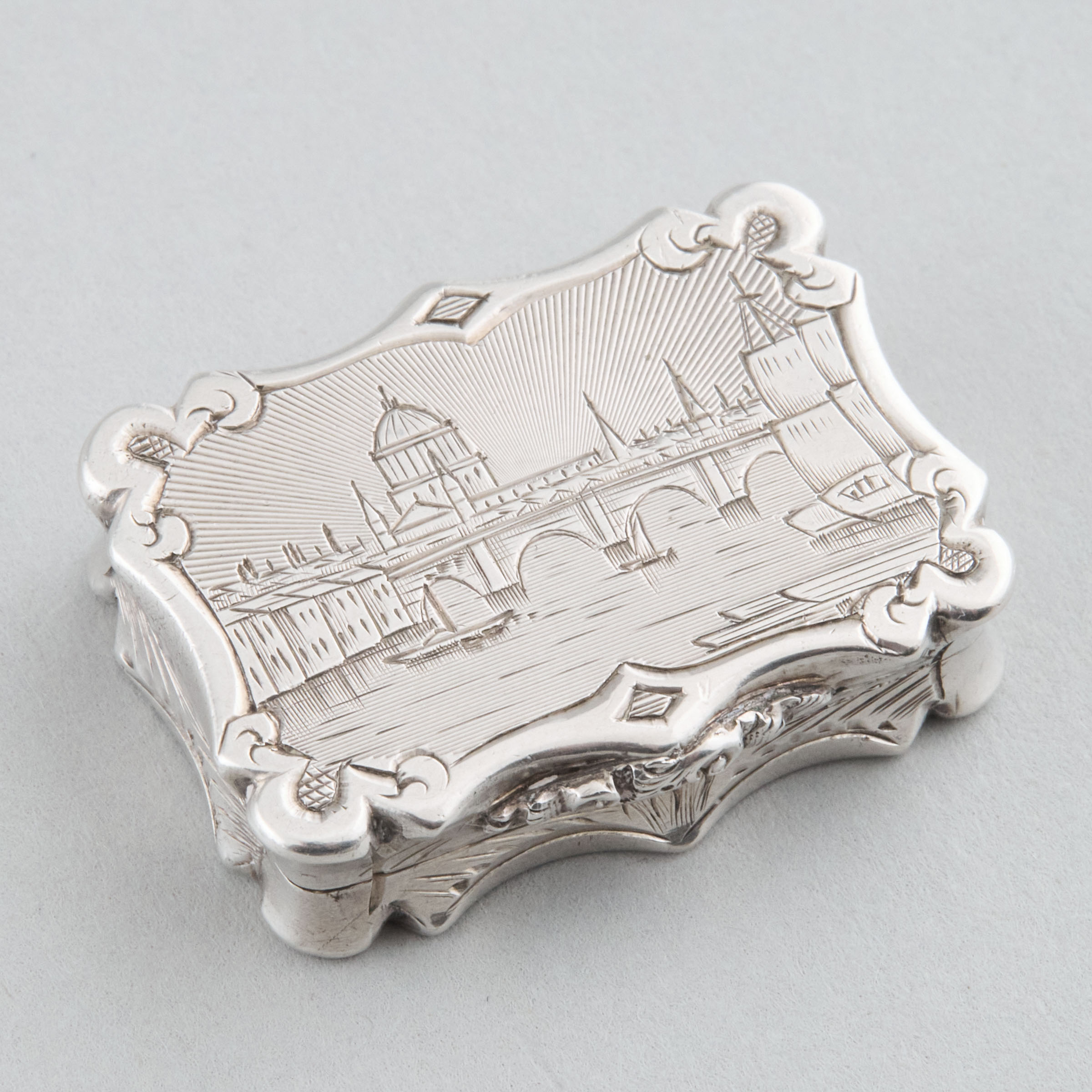 Victorian Silver Engraved 'Blackfriars