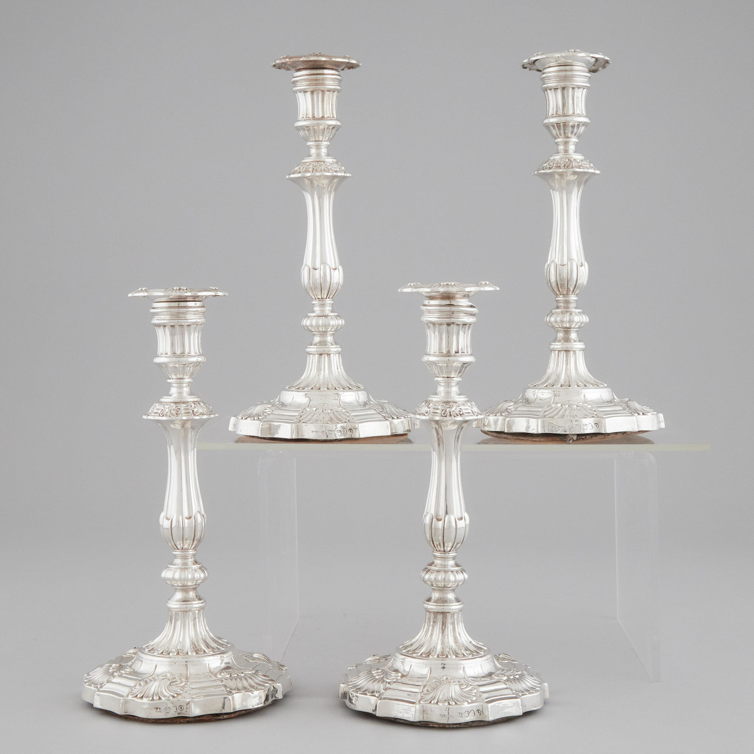 Set of Four George III Silver Table