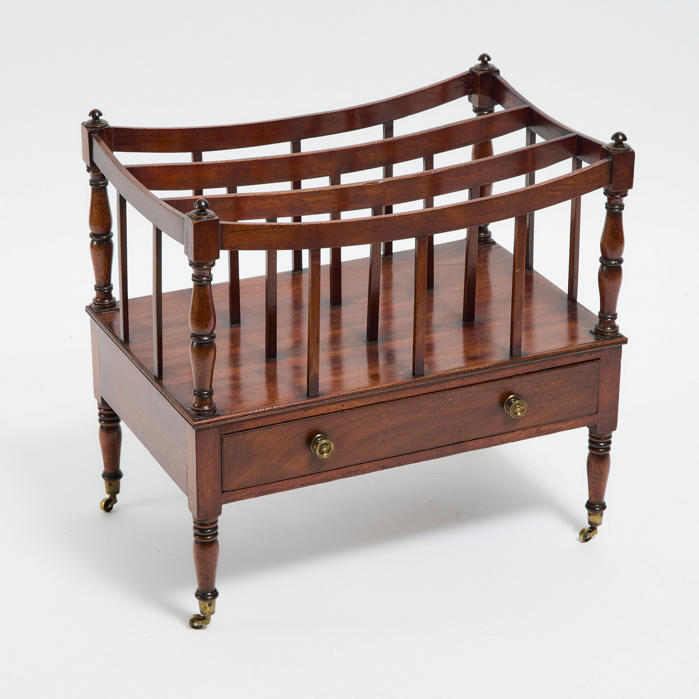 English Regency Mahogany Canterbury,