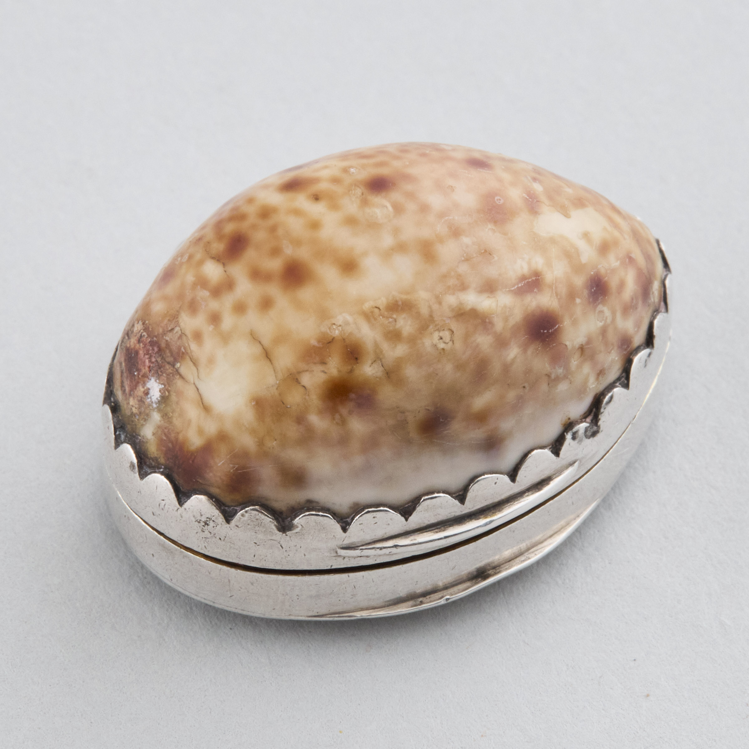 George III Silver Cowrie Shell 3c9727