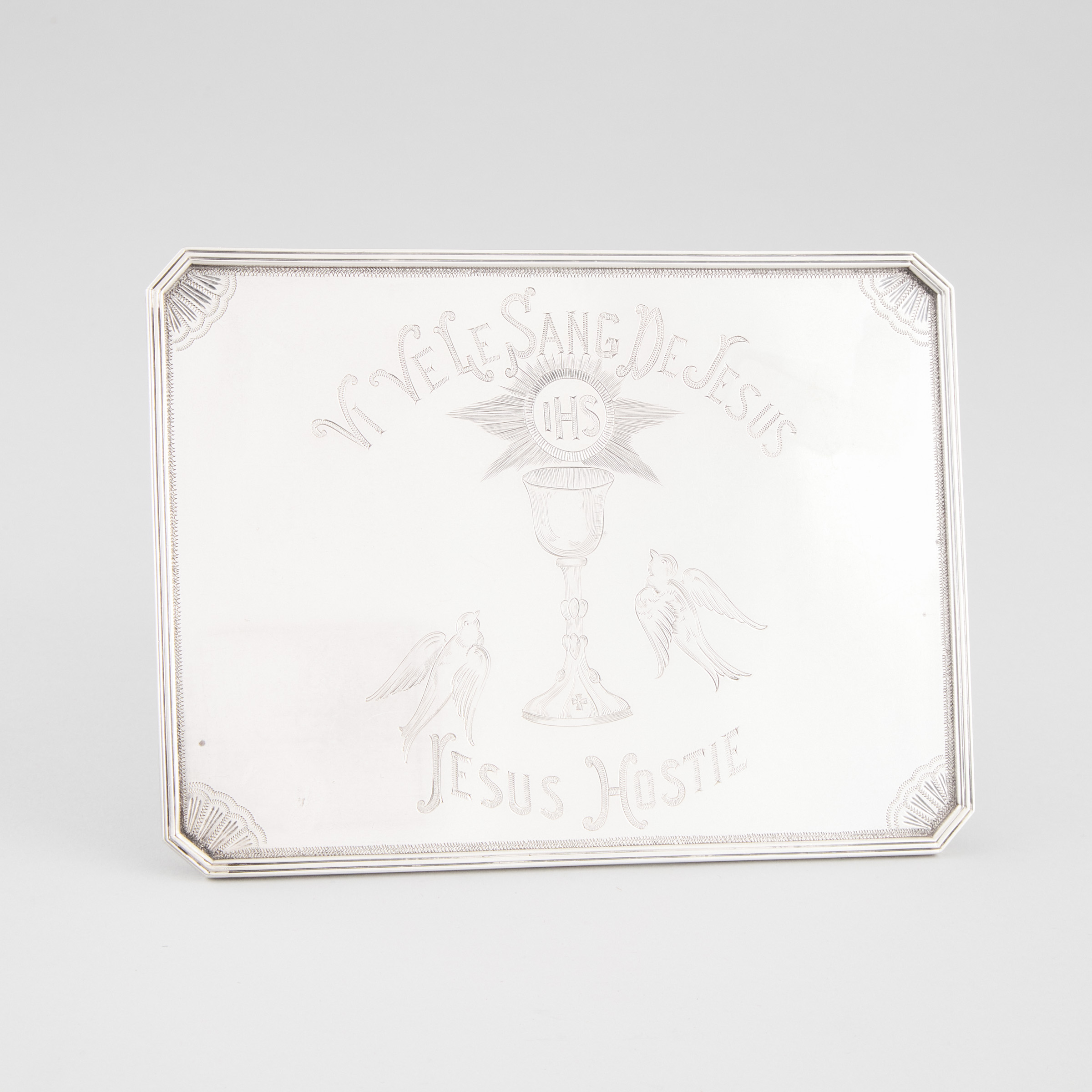 Canadian Silver Communion Tray,