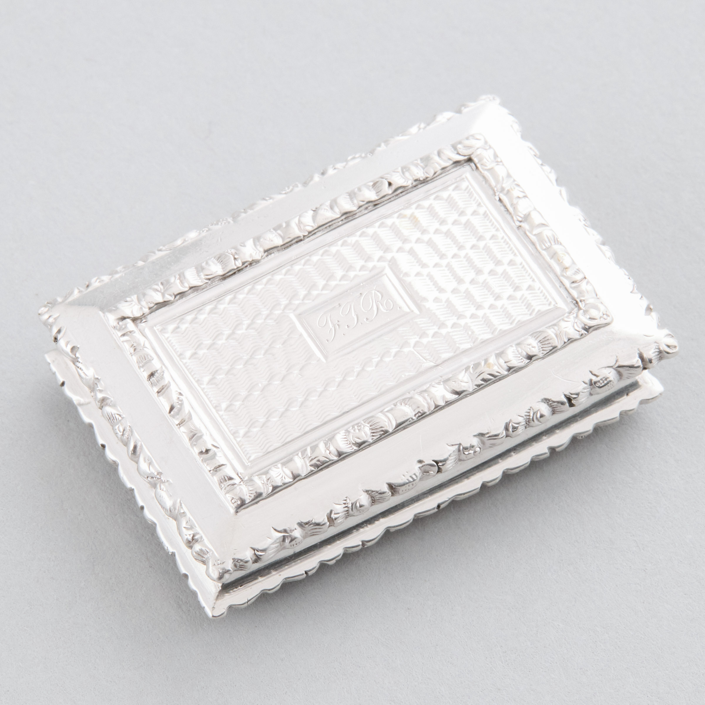 William IV Silver Rectangular Vinaigrette,