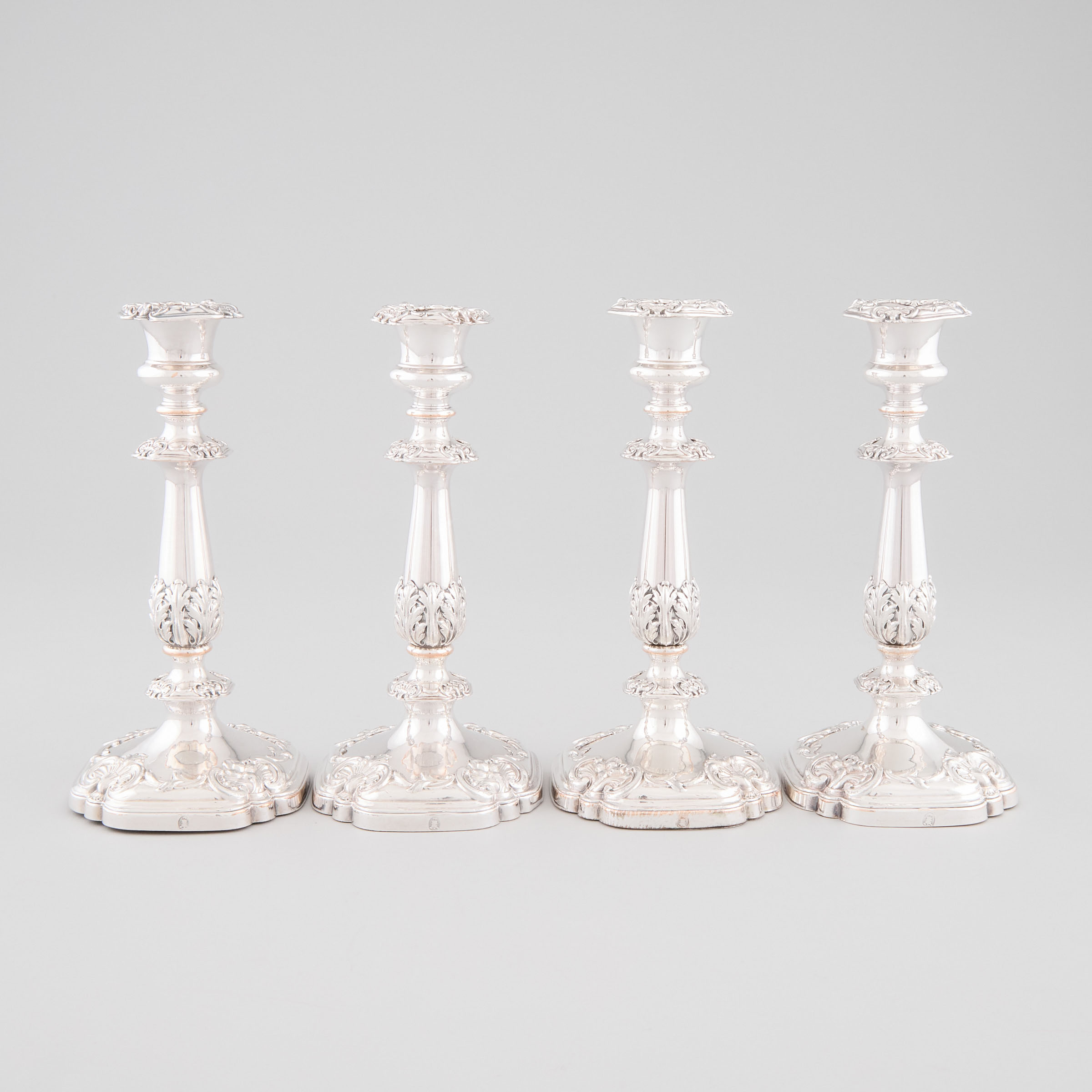 Set of Four Victorian Silver Plated