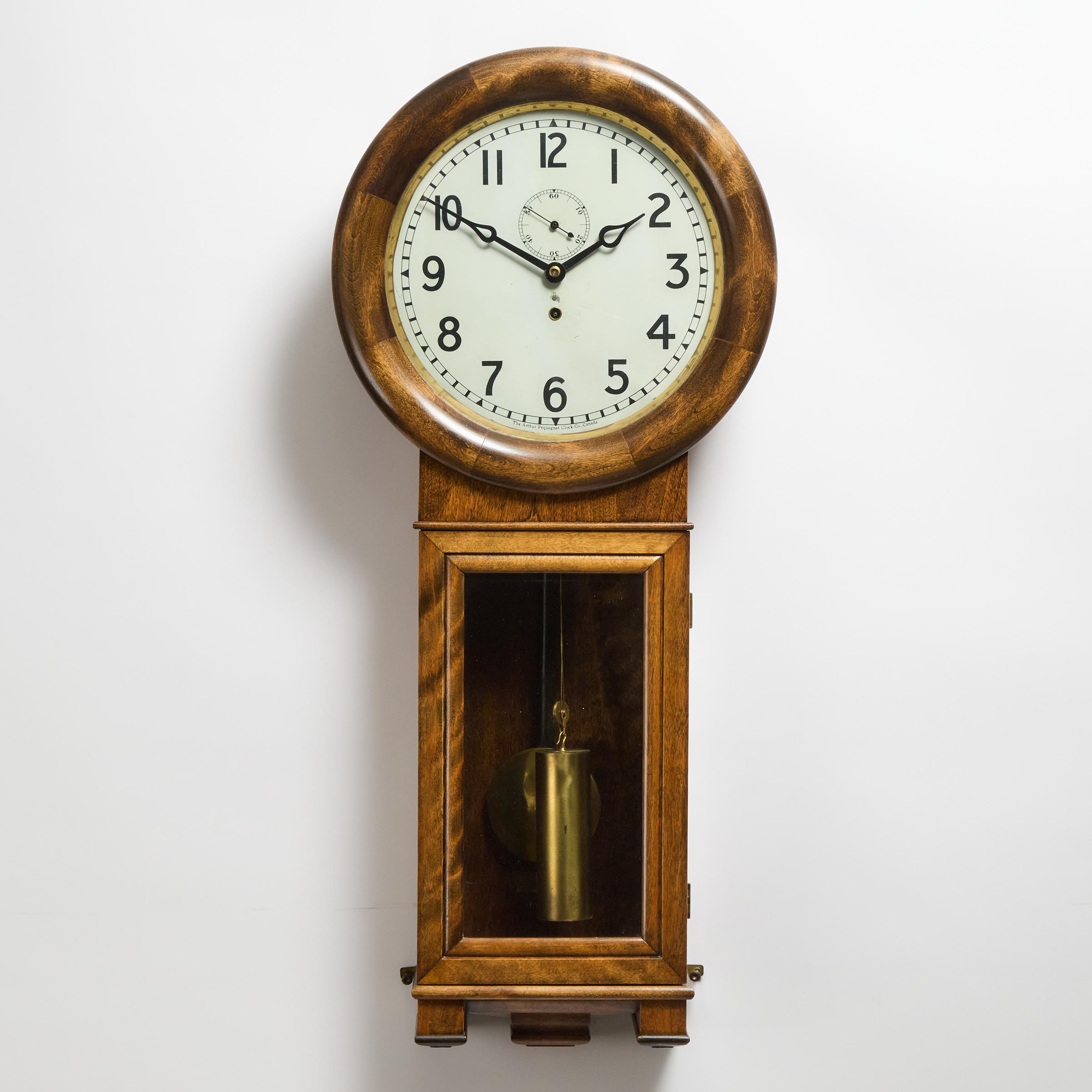 Arthur Pequegnat Clock Co. Regulator