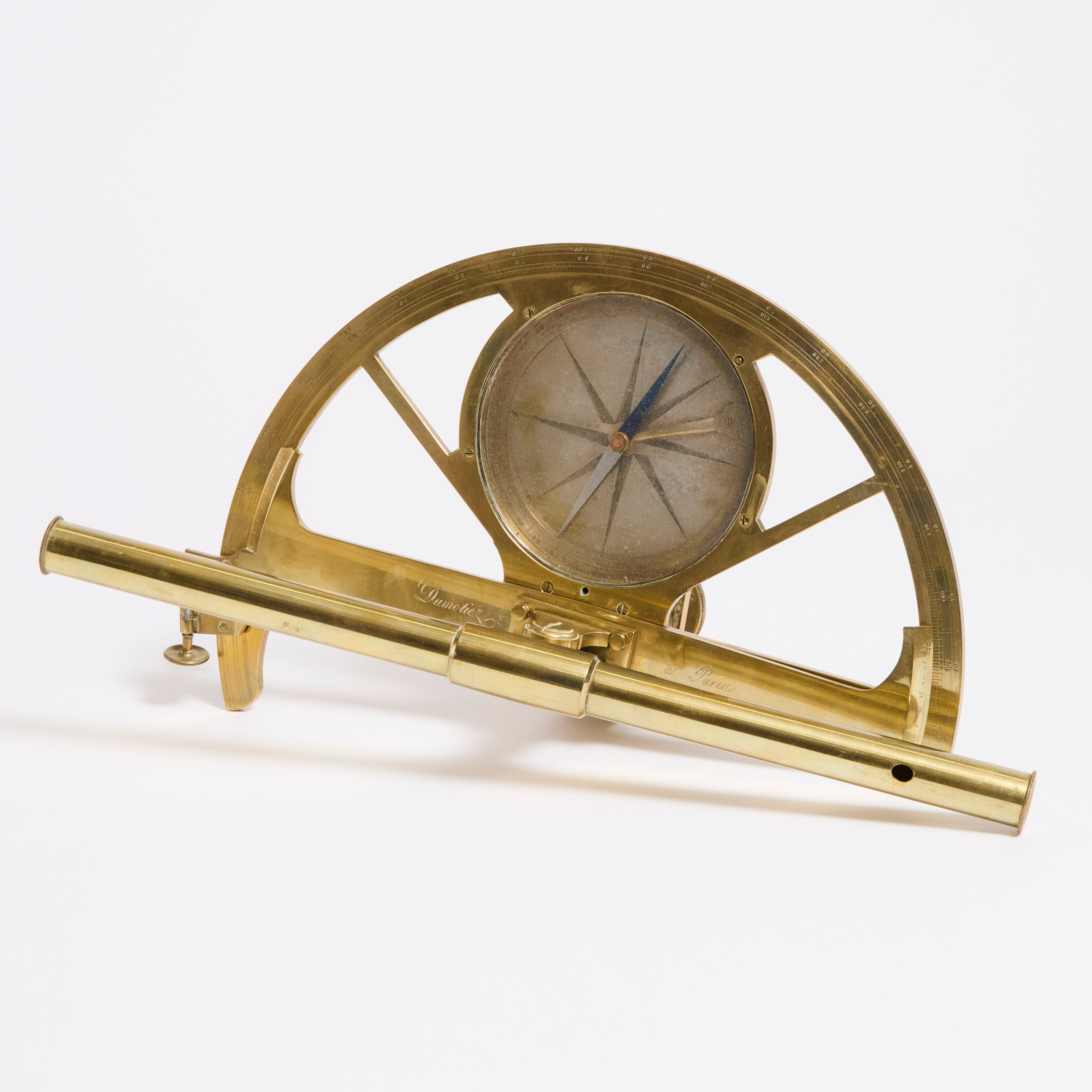 French Brass Graphometer early mid 3c9835