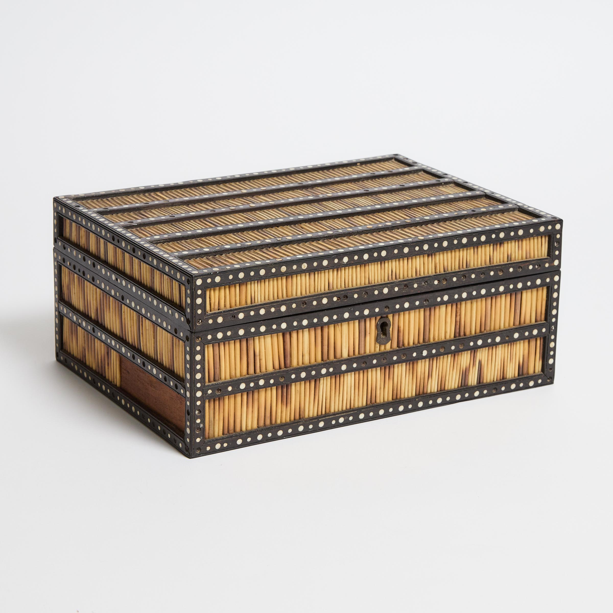 Anglo-Indian Porcupine Quill Box,